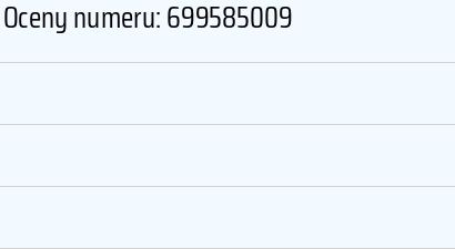Numer telefonu 699585009 699585009
