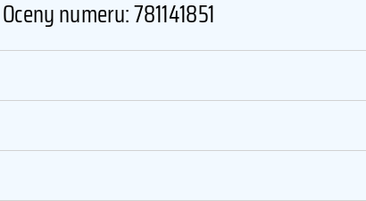 Numer telefonu 781141851 781141851